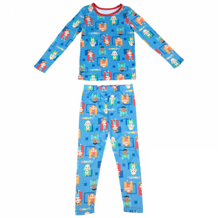 Cocomelon Colorful Characters AOP Toddler 2-Piece Pajama Set